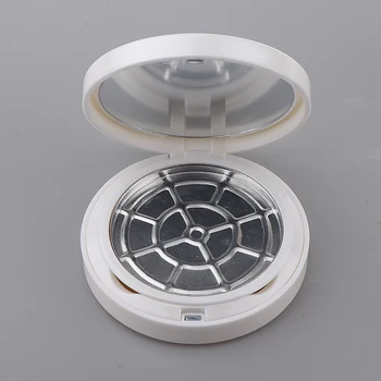 

Empty Jar Pot Make Up Pressed Powder Tin Cosmetic Storage Container Portable Multi-purpose Makeup Pot with Makeup Mirror