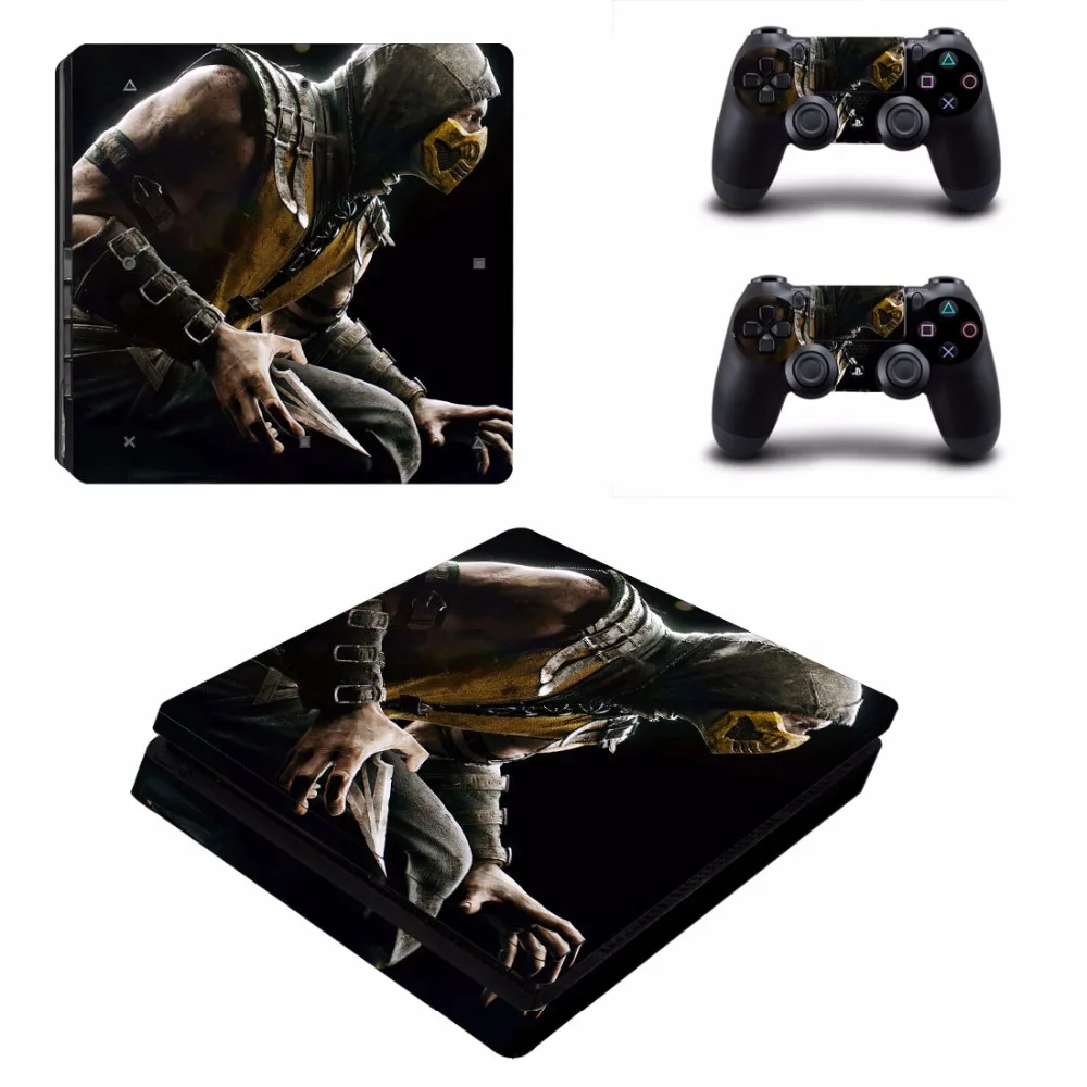 Игры Mortal Kombat PS4 тонкая кожа Стикеры для Sony Игровые приставки 4 консоли и 2