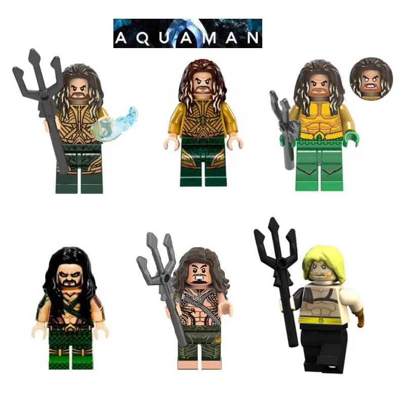 

Single Sale Super Heroes Neptune New Movie Model Aquaman Mini Action Figure Bricks Building Blocks For Children Toys Kids Gift