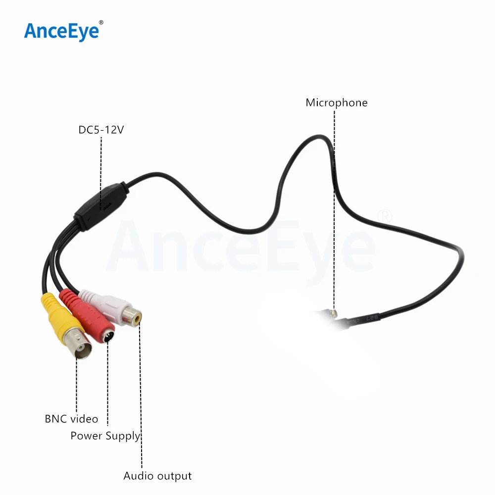 AnceEye Аудио Инфракрасный IR AHD camera 960 P Мини AHD цветная камера с аудио, ИК расстояние: 1-2 м, объектив: 1,8 мм, UTC Размер: 23 мм 4 в 1