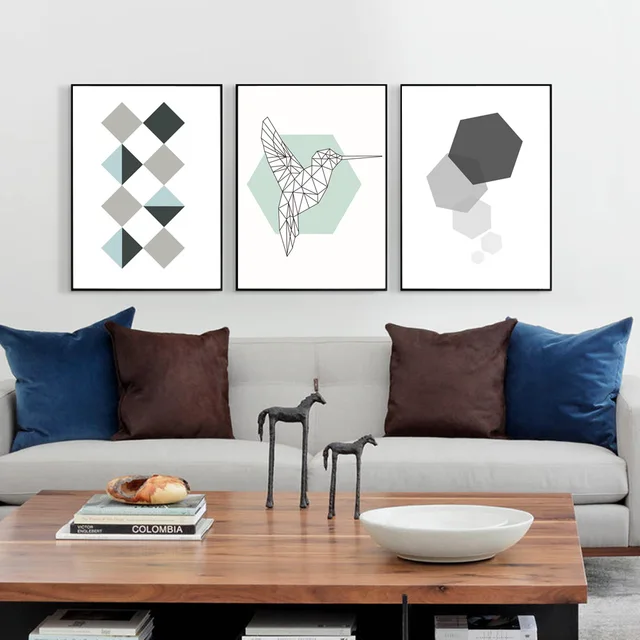 Nordic Modern Geometris Abstrak Wall Art Kanvas Lukisan Untuk Nordic Modern Geometris Abstrak Wall Art Kanvas Lukisan Untuk Dekorasi Ruang Tamu Hiasan Dinding Decor