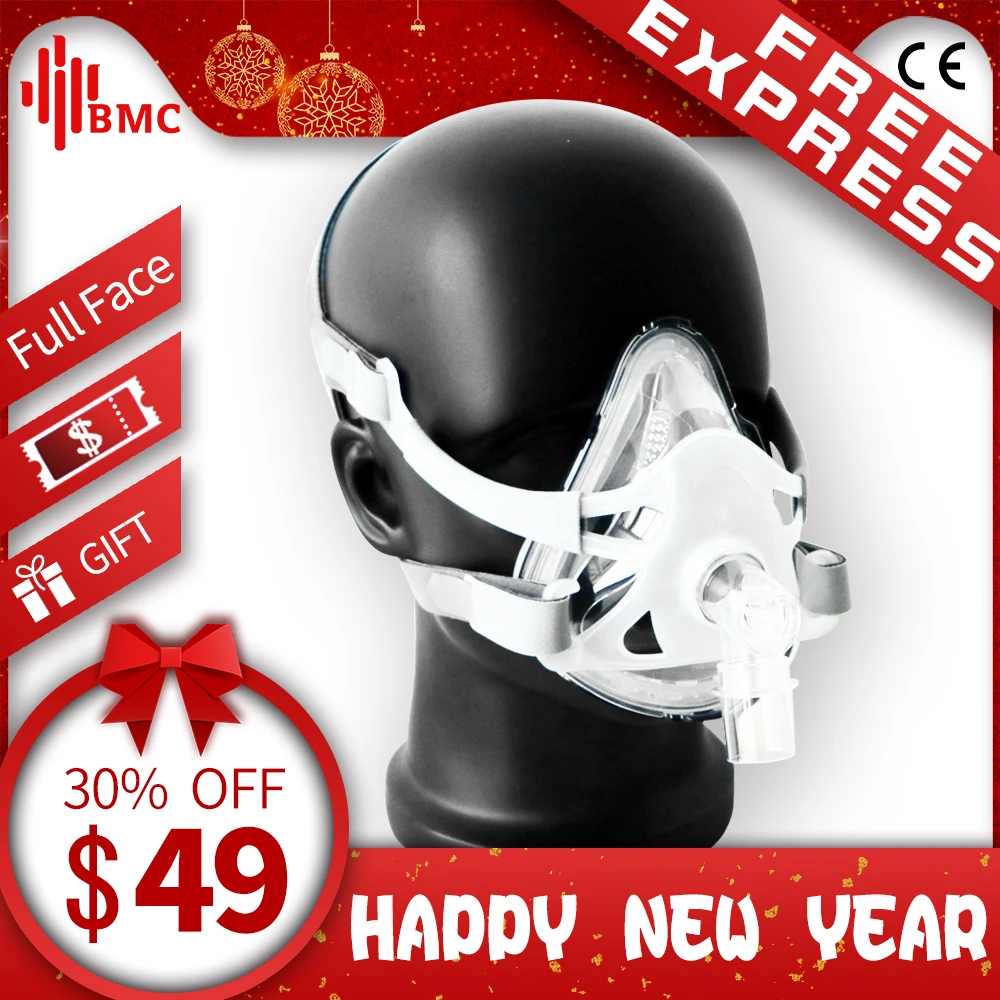 Aliexpress.com : Buy BMC FM1A Full Face Mask For CPAP Bipap Machine ...