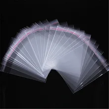 ACLOVEX 100 шт./лот прозрачные пластиковые самоклеющиеся Opp сумки 5*7/6*10/8*12/9*14/11*17 см OPP сумки Diy упаковка ювелирных изделий
