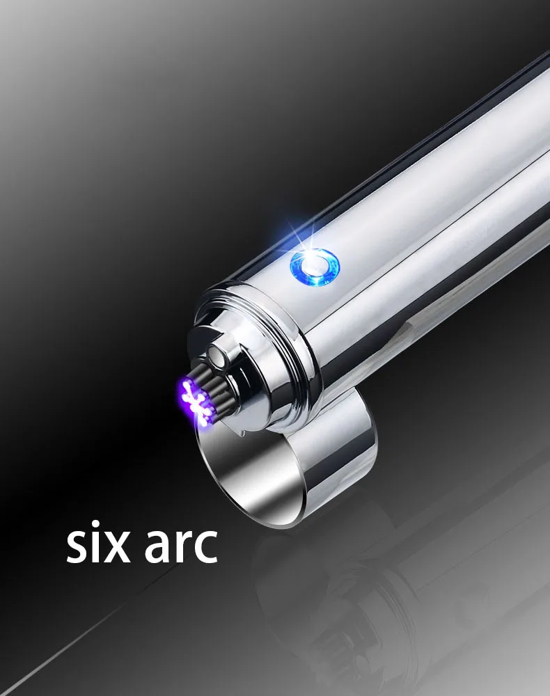 Плазменная Зажигалка Ciga Six ARC USB Зажигалка 550MAh Bettery для сигарет электронный воспламенитель сорняков Tabaco ветрозащитный