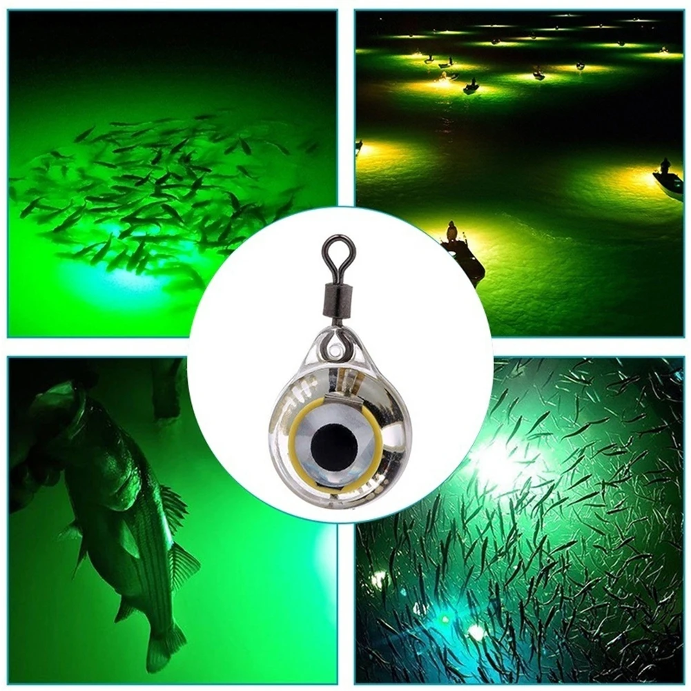 Осветительный светодиодный мини-рыболовный светильник, маленькая подводная глубокая капля, Привлекательная форма для глаз, рыболовная приманка для кальмара, мигающая лампа#2