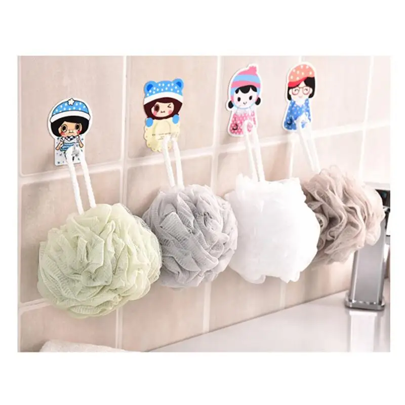 

4pcs Soft Bath Sponge Mesh Shower Pouf Exfoliating Body Scrubber Bath Puff Shower Ball
