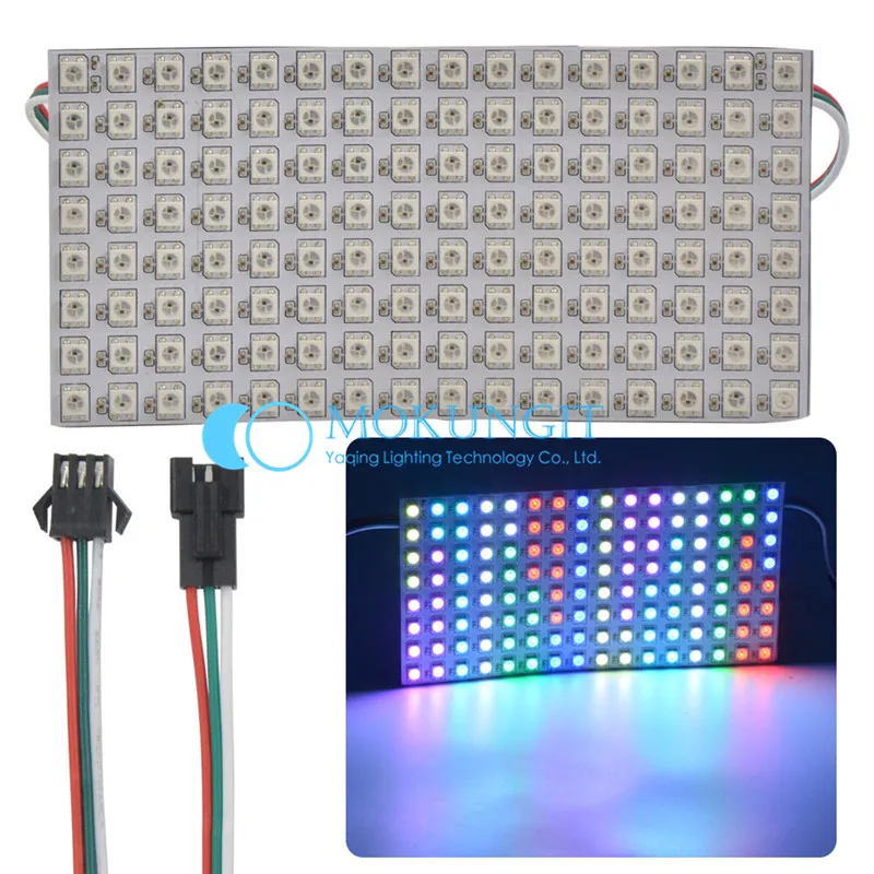 8x8 8x16 16x16 8x32 WS2812B SK6812 панель 5050 RGB пикселей цифровой гибкий светодиодный адресуемый экран матричный экран DC5V