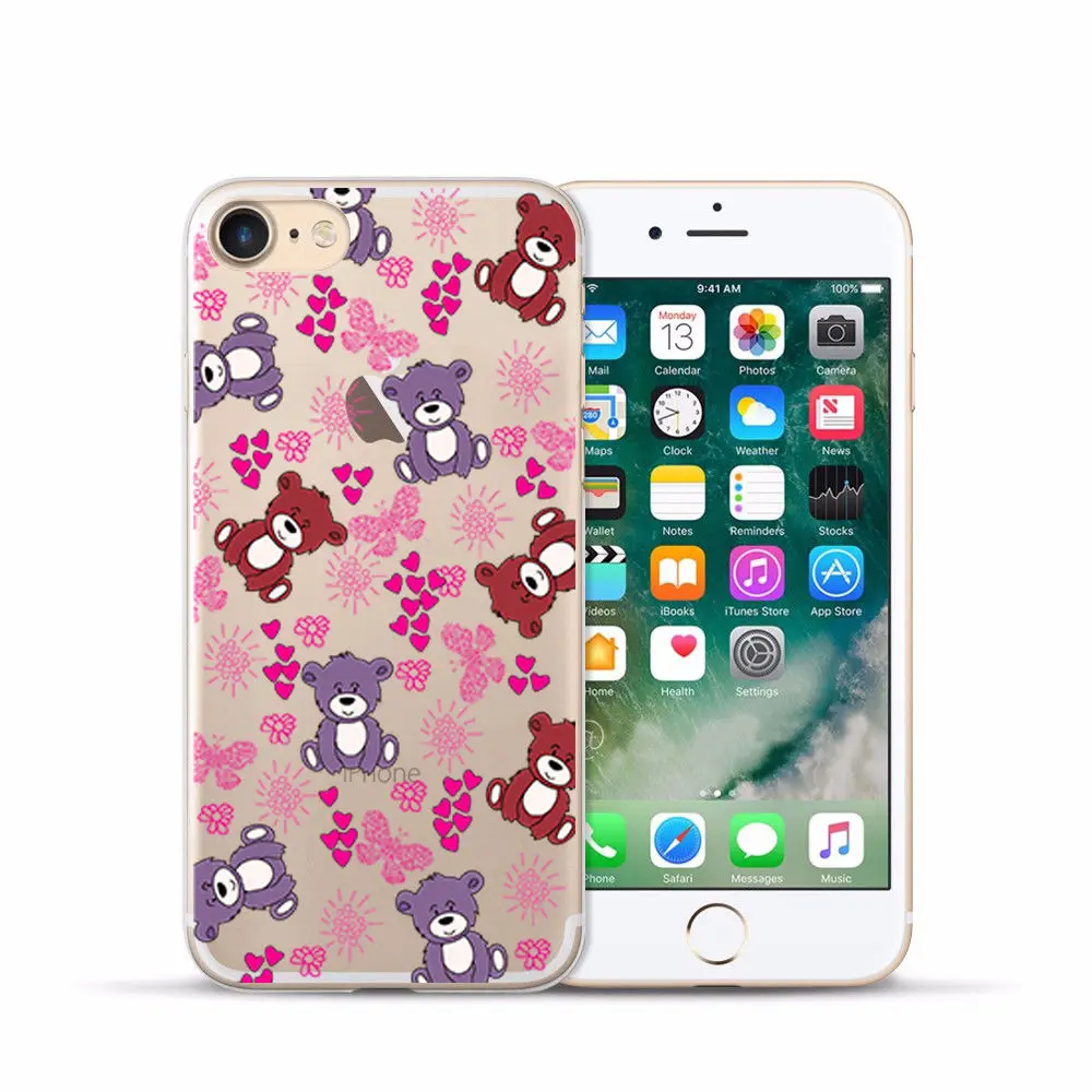 Transparent Silicone Case for Iphone 7 Soft TPU Cover for Iphone 4S 5C 5S SE for Iphone 6s 6 PLUS 7 8 plus X XS XR XS MAX Fundas (16)