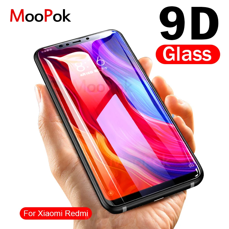 

MooPok 9D Tempered Glass For Xiaomi Redmi Note 5 6 Pro Note 5A Screen Protector For Redmi 6A 6 Pro S2 5 Plus 5A Protective Glass