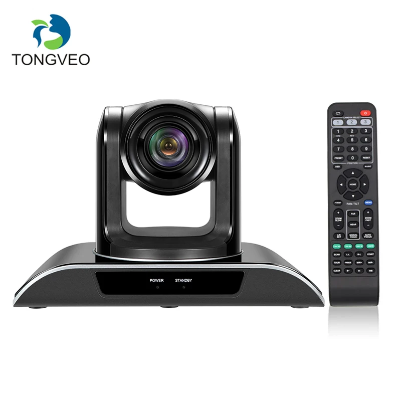 

TONGVEO VHD103U PTZ HD 1080p IP Broadcast Audio Camera With 10X Zoom USB2.0 HDMI SDI Output Camcorder for YouTube Skype Facebook