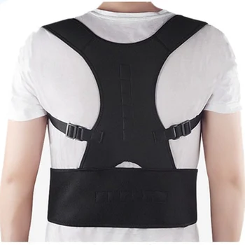Magnetic Back Support Posture Corrector Adjustable Clavicle Brace Adult Correct Shoulder Posture Strap Clavicle Correction Belt