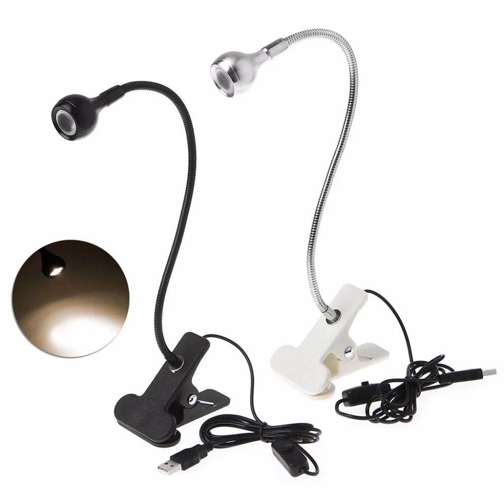 

Reading LED Light Lamp Lecture European USB LED Clip-on Beside Lit Lamp Bed Desk Light Flexible New 2017
