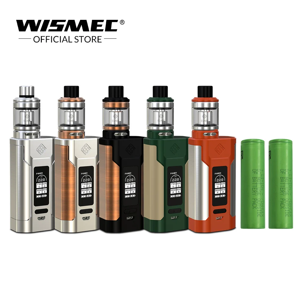 

[Original Store] Original Wismec SINUOUS P228 Kit with Elabo Tank 4.9ml 228W Electronic cigarette Mod Box with 18650 battery