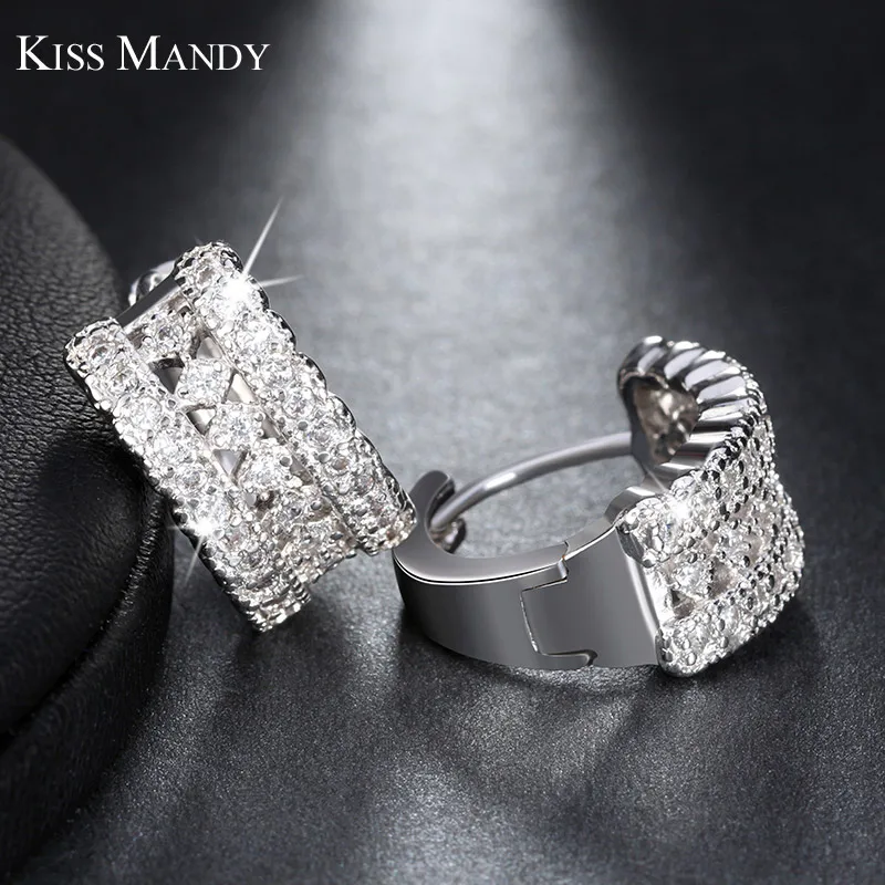 Женские серьги кольца с цирконием класса ААА 18 мм|earrings kit|earrings cartilageearring dangle |