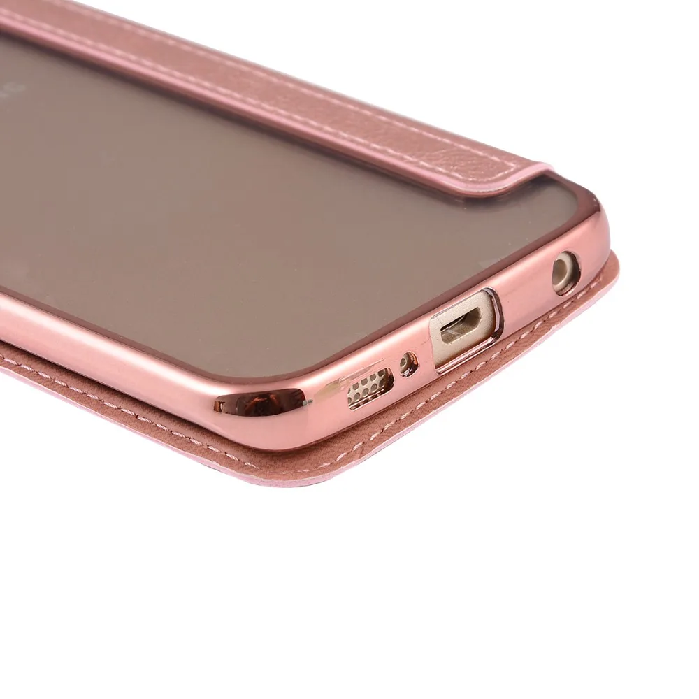 Покрытие Силиконовой ТПУ Кожаные Чехлы Флип чехол Для Samsung Galaxy S6 Edge G9250 G925F Luxury Case