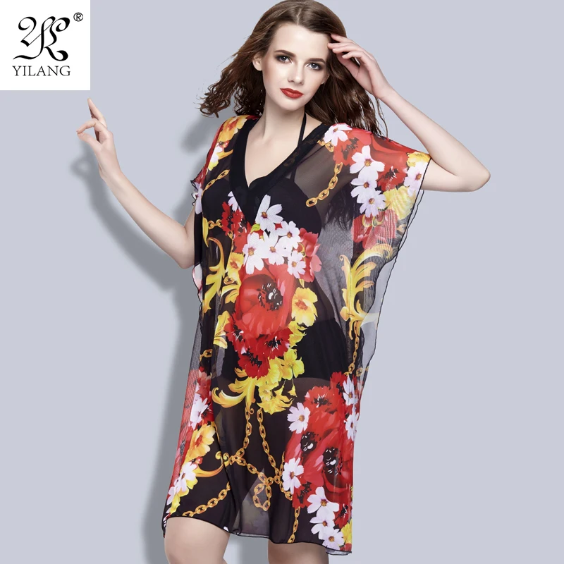 Women Beach Cover Up Dress Chiffon Swimsuit Cover Ups Ladies Sexy ...