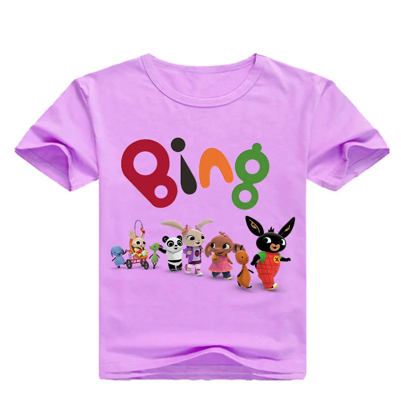 Костюм кролика Bing Bung для детей от 2 до 12 лет топы с длинными рукавами для девочек, футболки для мальчиков, Детская футболка Jongens, одежда для детей-подростков - Цвет: style 18