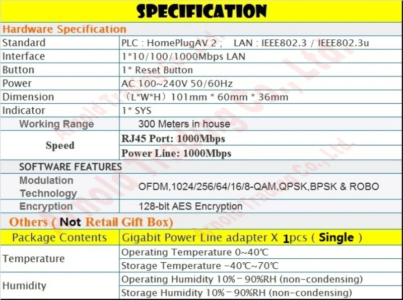 Замена Tenda PH3 1000 Мбит/с Ethernet сетевой адаптер Powerline PLC Адаптер, полный гигабит для UHD паром, IPTV, Homeplug AV2 Prom