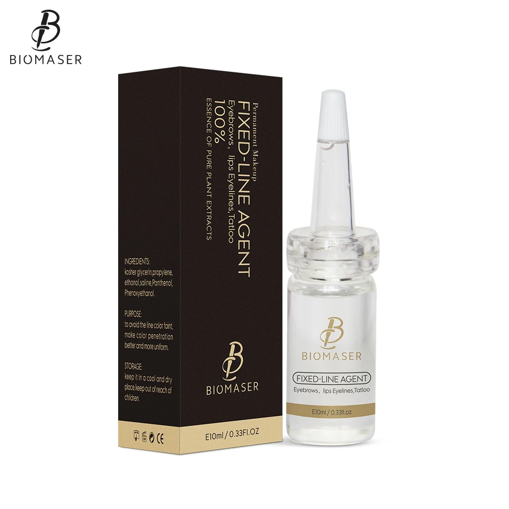 Дешево Biomaser Microblading пигмент закрепитель татуаж чернил Цвет замок помощь жидкость для бровей фиксированной Татуировка Поставки