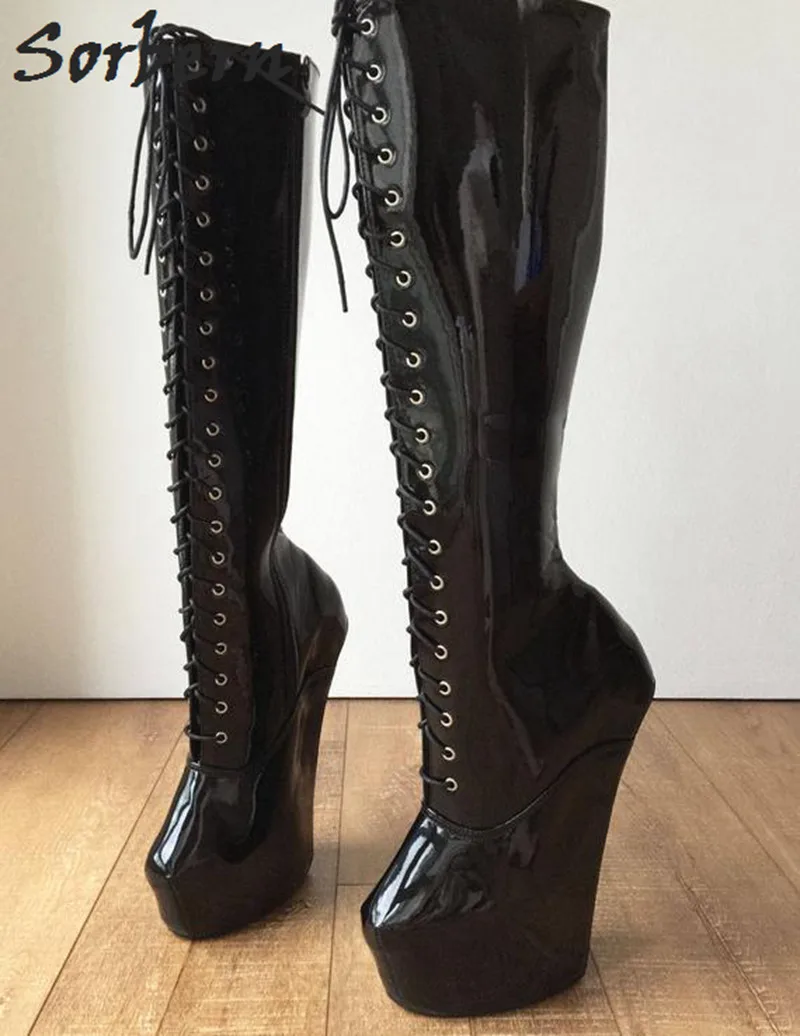 Sorbern Botas de caña ancha personalizadas para mujer, botines de tacón  alto hasta la rodilla, multicolor, Ballet|Botas hasta la rodilla| -  AliExpress