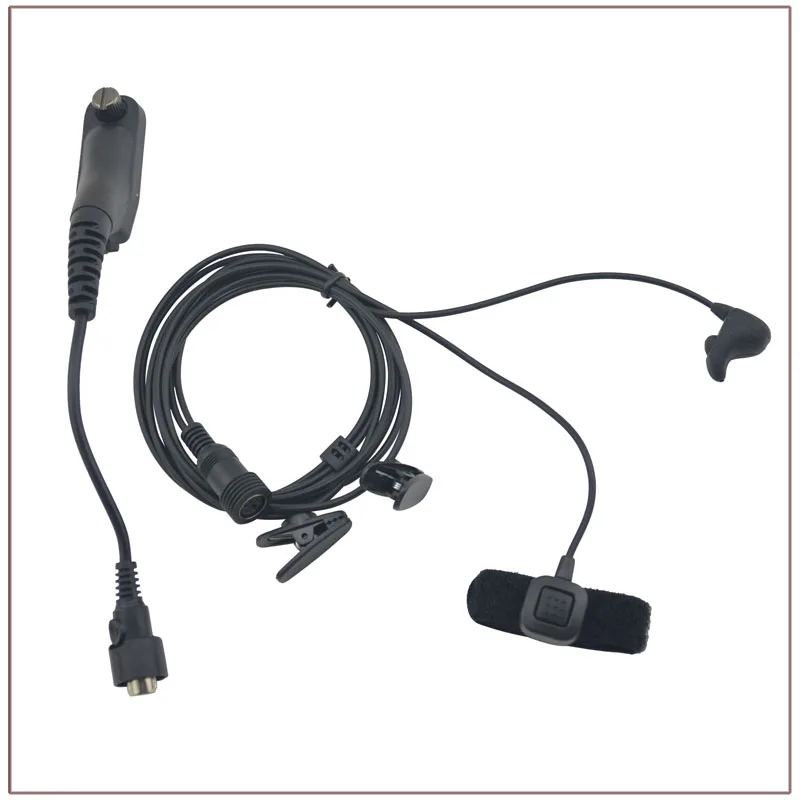 

PRO Ear Vibration Cable Control Earpiece w/ PTT with Mini Din Plug 44-M7 for Motorola APX2000 APX4000 XPR6350 DP4800 MTP6550