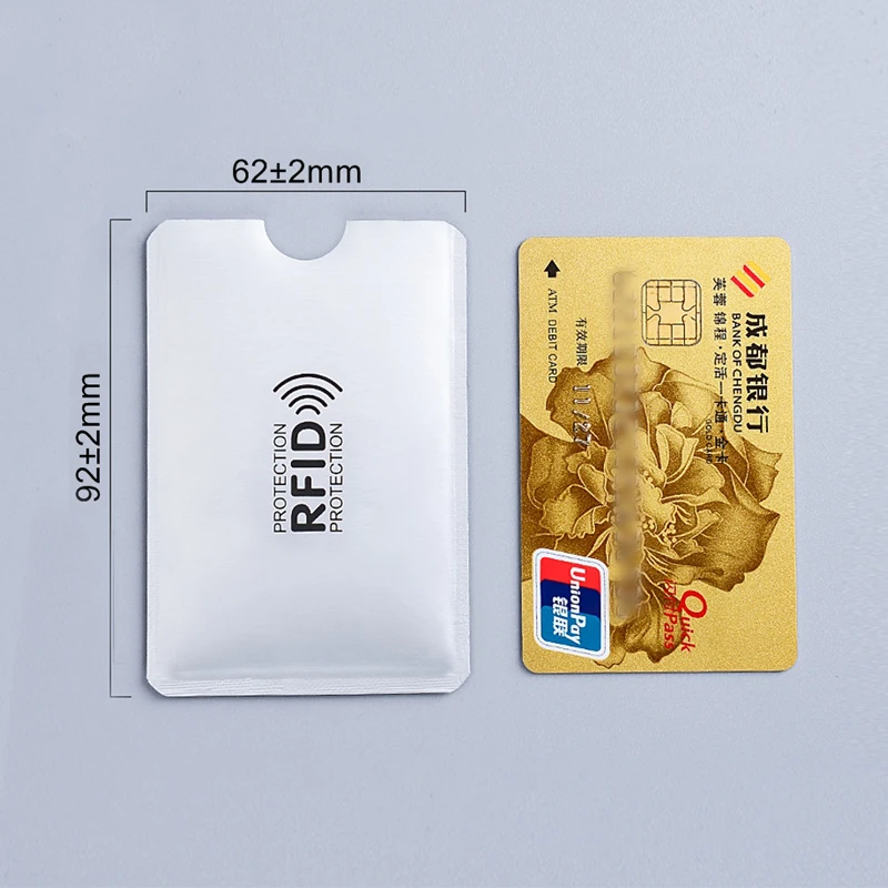 Card Holder Anti Rfid NFC Blocking ID Bank Student Wallet Passport Protector