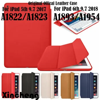 

Original case For iPad 5th 6th 9.7 inch 2018 Cover 1:1 Magnet Smart Auto Sleep Stand Flip Leather Cover A1822 A1823 AA1893 A1954