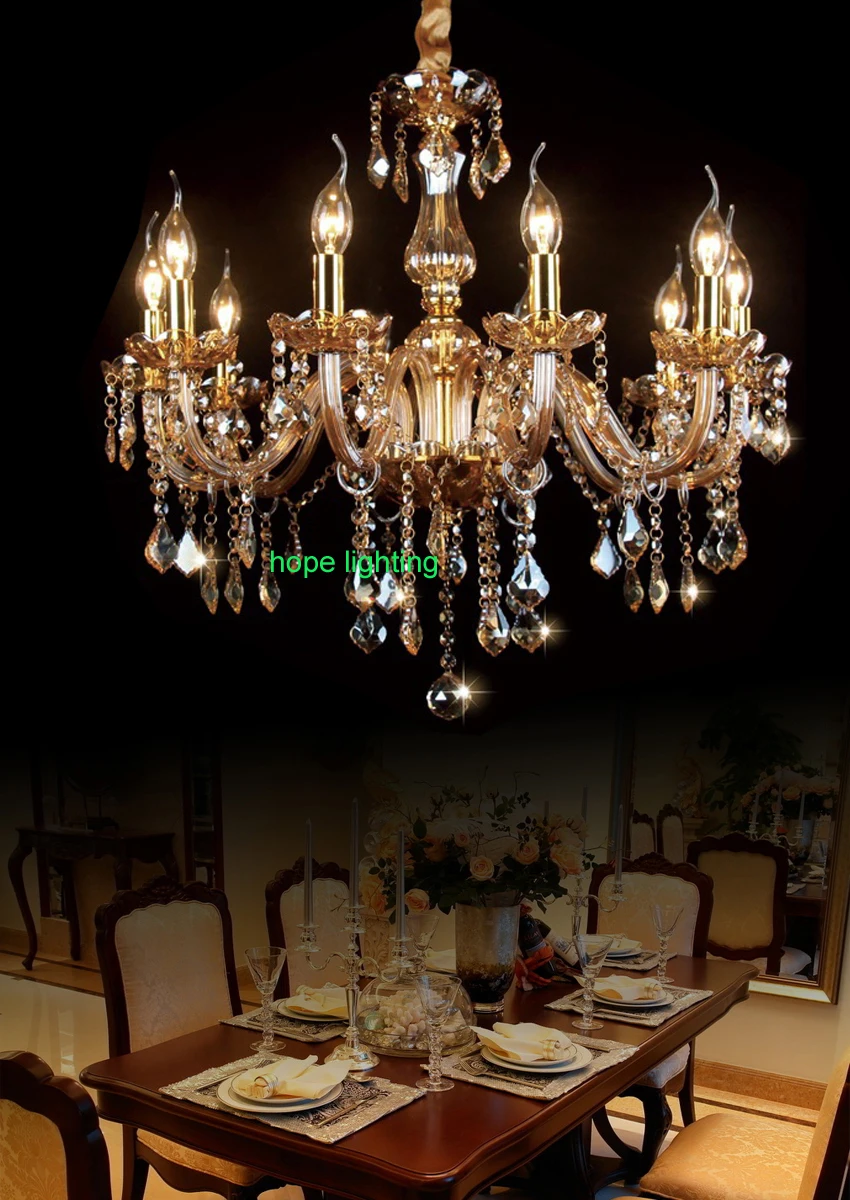 Us 1360 15 Offluxus Gelb Geblasen Glas Kronleuchter Moderne Kristall Kronleuchter 6 Lichter Für Wohnzimmer Hause Beleuchtung Esstisch Kronleuchter