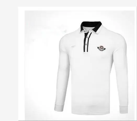 PGM Spring and autumn golf apparel men long-sleeved T shirt windproof warm golf clothing men breathable comfortable Golf Shirts