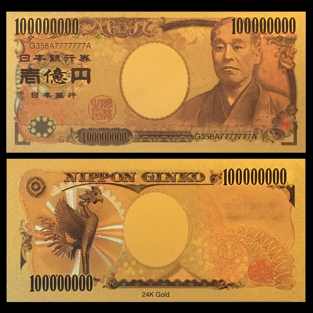 Japan Banknote 10pcs Lot Normal Gold Banknote Yen For House Decorations Banknote Gold Banknote Lot Aliexpress