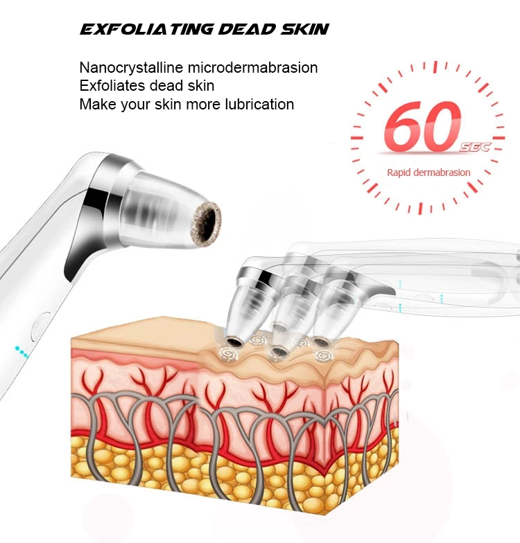 2 в 1 средство для удаления черных точек уход за кожей пор вакуумное удаление акне прыщей вакуумный инструмент для всасывания лица Алмазная дермабразия машина