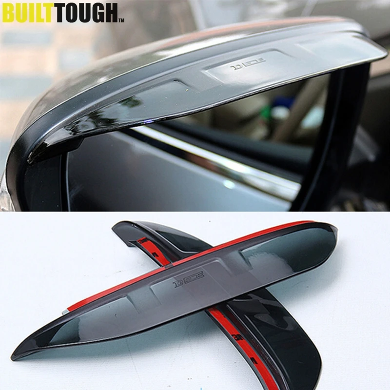Side Rear View Mirror Rain Guard Visor Shade Shield For Nissan Rogue Sport 2017