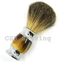 CSB барсучья шерсть Мужская бритвенная щетка традиционная с полимерной ручкой щетка для бороды 11,2 см x 5,6 см