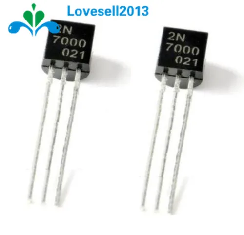 10 шт 2N7000 TO-92 MOSFET N-CHANNEL 60V 0.2A транзистор | Электроника