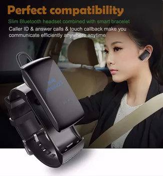 

Smart Band Talkband Bluetooth Smart Bracelet DF22 Portable Talk Smartband Pedometer Active Fitness Tracker For IOS Android Phone