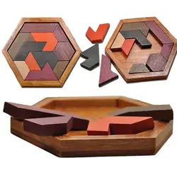 Геометрическая форма абнормии Развивающие деревянные пазлы DIY обучающие игрушки для детская головоломка доска Дети мозговой