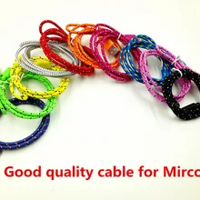 5000 шт./лот Плетеный проводной с микро-usb кабель 1 м 3ft с кабелем в нейлоновой 5pin V8 Зарядное устройство шнуры для samsung Galaxy S7 S6 S5 S4 htc