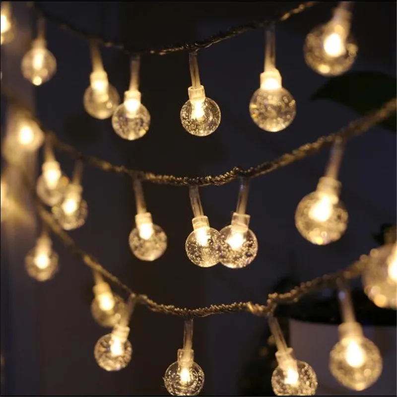 7.5M 50 festoon Led globe bulb led string lights outdoor waterproof led Crystal ball string garland party wedding Backyard Patio 7.5M 50 festoon Led globe bulb led string lights outdoor waterproof led Crystal ball string garland party wedding Backyard Patio