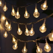 7.5M 50 festoon Led globe bulb led string lights outdoor waterproof led Crystal ball string garland party wedding Backyard Patio 7.5M 50 festoon Led globe bulb led string lights outdoor waterproof led Crystal ball string garland party wedding Backyard Patio