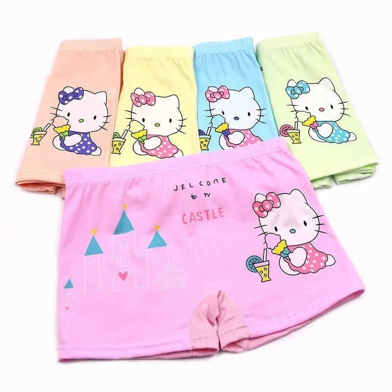 

Girl Underwear Panties Children's Pants Child's Underpants Infantil Briefs Shorts For Cotton Children Cartoon Panty Hello Kitti