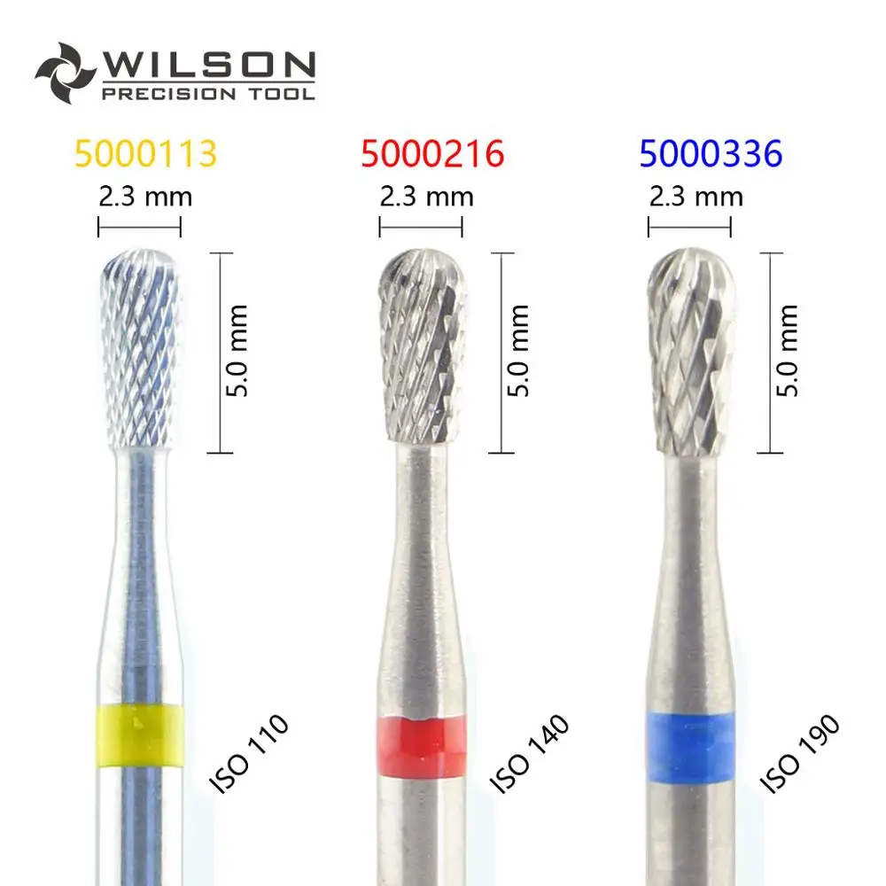 

WILSON -Pear Shape ISO 237 023 - Cross Cut - HP Tungsten Carbide Dental Lab Burs