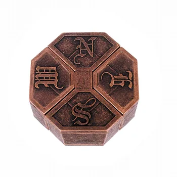 

Vintage Metal Puzzle Box Lock Puzzle Toy EQ Mind Brain Teaser Kid Game Educational Interactive Game Toys for Children Gift
