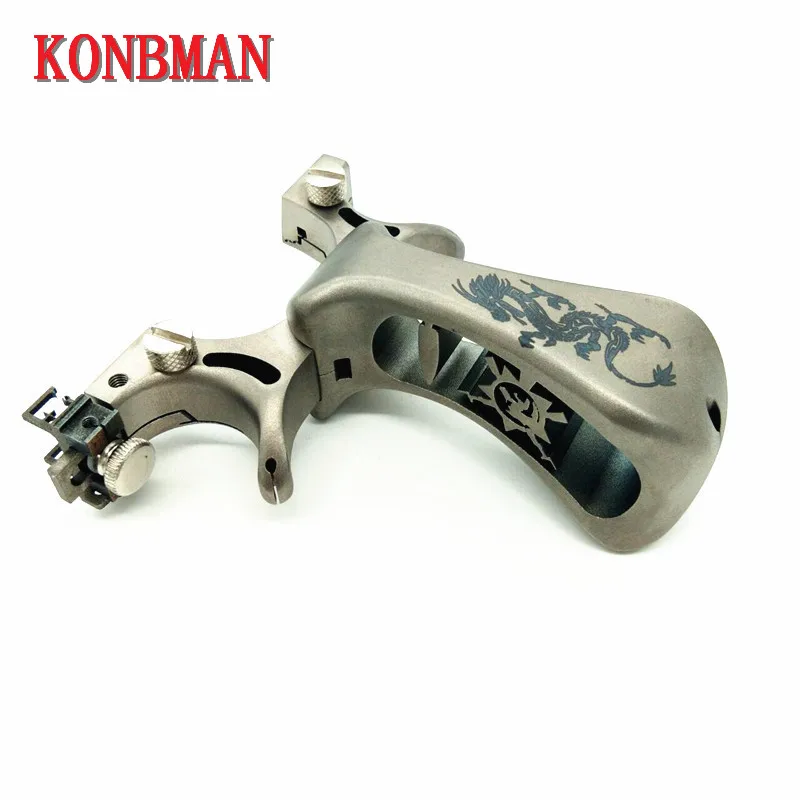 

Slingshot For Hunting High Quality Titanium Alloy Catapult flat rubber Band Outdoor Shooting New Slingshots