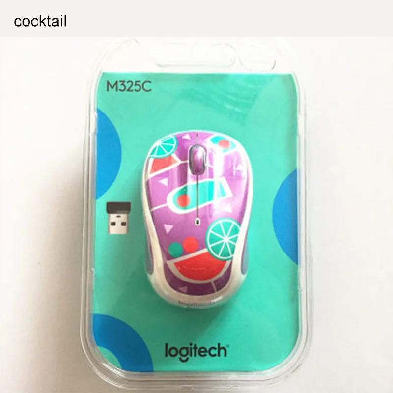Беспроводная игровая мышь Logitech M325C 2 4G с милыми картинками 1000pdi для молодых