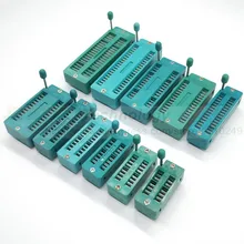 2 шт./лот, 14, 16, 18, 20, 24, 28, 32, 40 P Pin, 2,54 мм, универсальный, ZIF IC разъем, тестовый припой, бесплатная доставка
