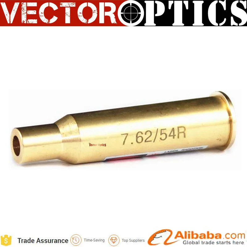 10pcs Vector Optics Gold Full Brass Cartridge 7.62x54 R Cartridge Red Dot Laser Bore Sight