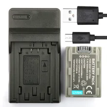 Lanfulang Замена NP-FP50 NP fp50 Батарея и ultra slim micro usb Зарядное устройство для Sony dcr-hc33 dcr-hc35 dcr-sr50 dcr-sr60 sr70
