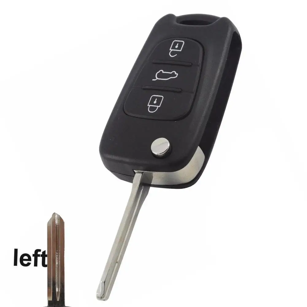 

Folding 3 Buttons Remote Flip Key Shell Cover Case Car Alarm Housing for Hyundai Car Alarm Housing