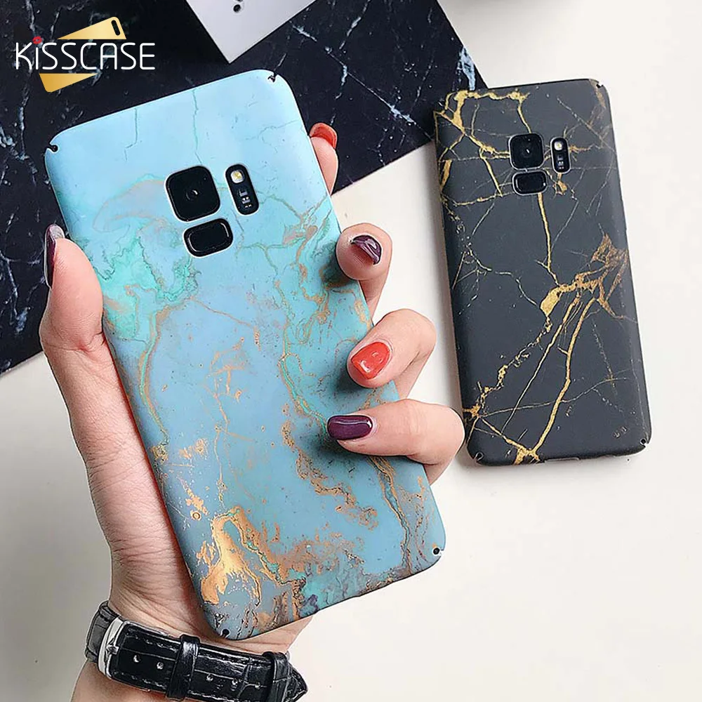 Kissscase рок узор чехол для телефона samsung Galaxy S9 S8 плюс S7 Мрамор Жесткий Чехол Note 8 9 Fundas