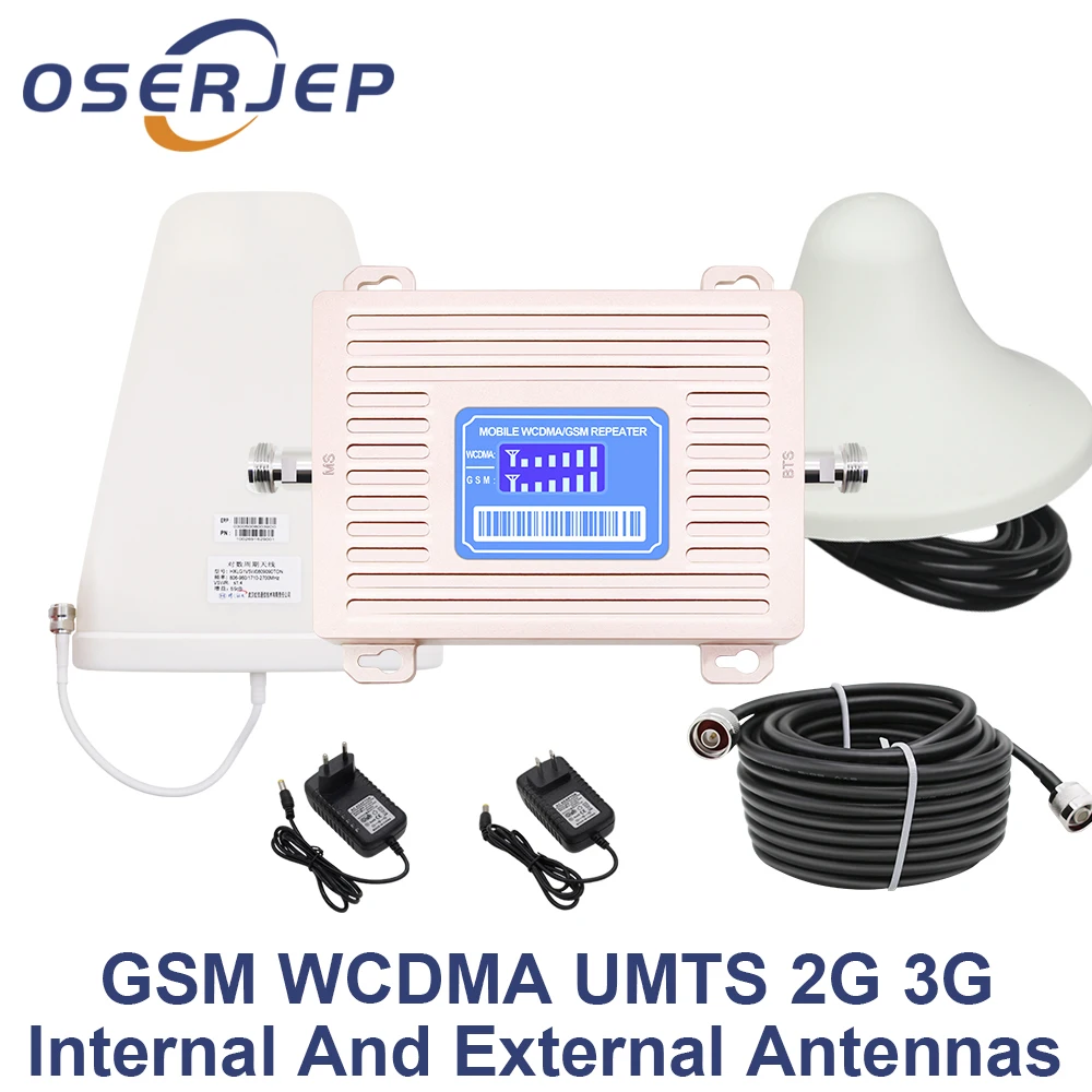 

LCD Display GSM 900 UMTS 2100mhz Dual Band Repeater GSM 2G 3G LTE Phone Amplifier Cellular Mobile Booster +LPDA /Ceiling Antenna